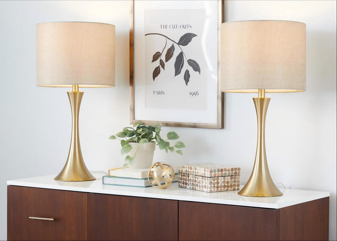 Lenuxe - Contemporary & Modern Design Table Lamp (Set of 2)
