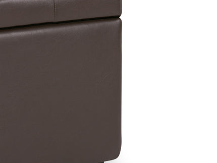 Cosmopolitan - Storage Ottoman - Chocolate Brown