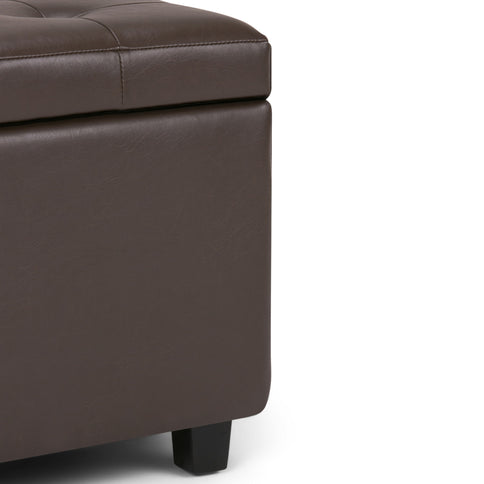 Cosmopolitan - Storage Ottoman - Chocolate Brown