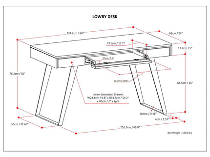 Lowry - Handcrafted Desk