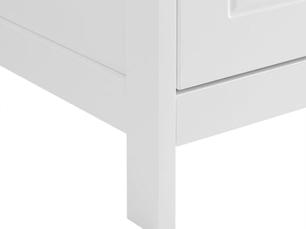 Bathroom Storage Cabinet With 2 Doors And Drawers, Adjustable Shelf