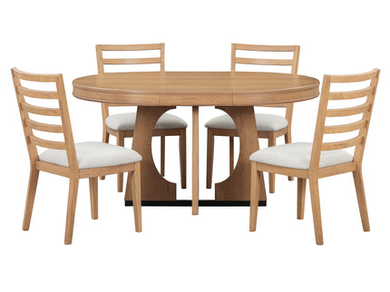 Round Dining Table Set For 4 With Chairs