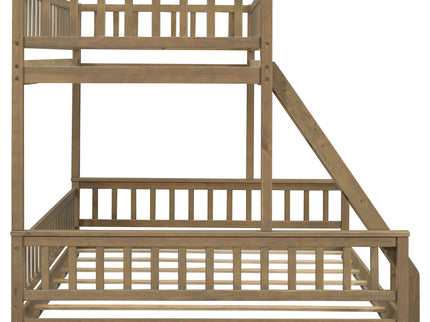 Bunk Bed With Ladder And Guardrails