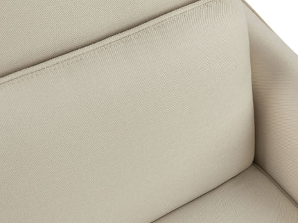 Upholstered Push Recliner Chair With Rubber Wood Legs For Living Room