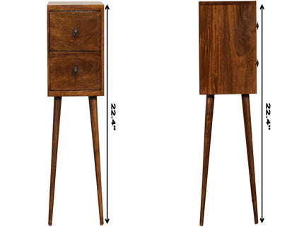Mini 2 Drawer Nightstand