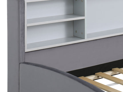 Luxurious Upholstered Platform Bed With Storage Drawers