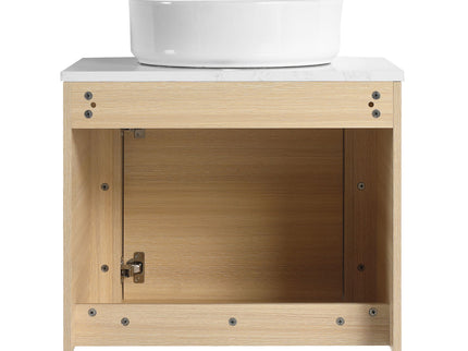 Mounted Bathroom Vanity With Art Sink & 2 Soft Close Doors