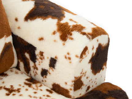 Modern Swivel Barrel Chair With Dual-Layer Cushion