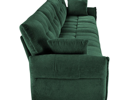 Modern Sofa & Pillows, Textured Cover, High Rebound Cushions