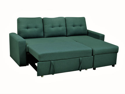 Convertible L Shaped Sectional Sleeper Sofa Bed, Saving Pull Out Couch