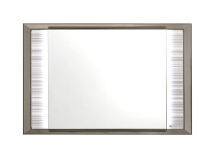 Star - Mirror With Built In LED And Frame - White