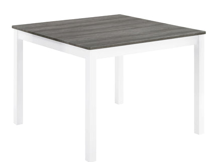 5 Piece Dining Table Set With 4 Chairs For Kitchen - Gray / White