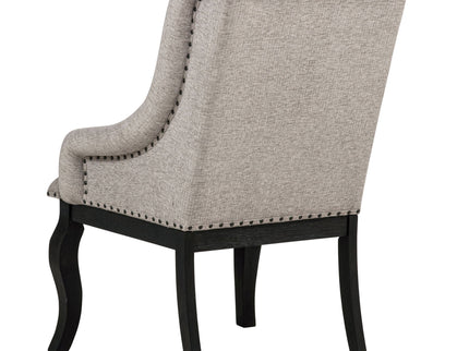 Kinzler - Arm Chair (Set of 2) - Tan / Black