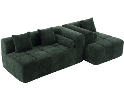 Sectional Free Combined Sofa With 2 Side Pockets