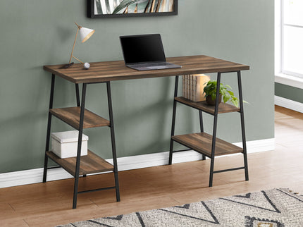 Computer Desk For Home Office, Laptop, Storage Shelves, Contemporary & Modern