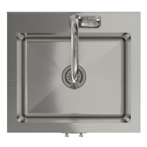 Reed - Deluxe Laundry Cabinet With Pull-Out Faucet And Stainless Steel Sink