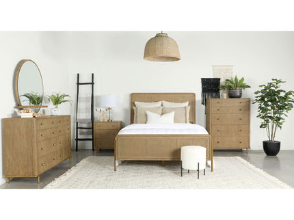 Stevie - Eastern King Panel Bed - Sand