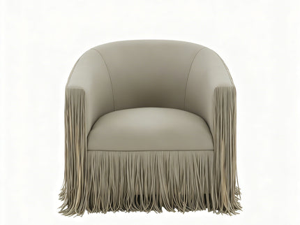 Isle - Swivel Chair With Fringe Accent