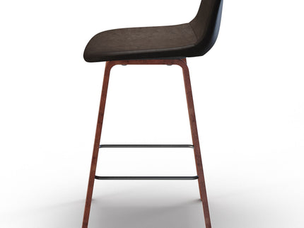 Addy - Counter Stool (Set of 2) - Distressed Brown