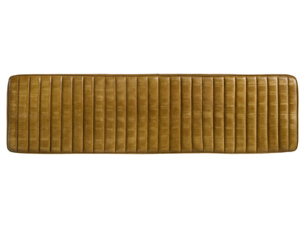 Tufted Cushion Side Bench With Tapered Legs