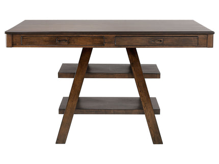 Ferrara - 2 Drawer Counter Height Table - Walnut