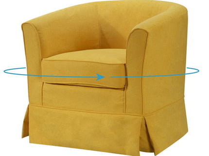 Tucker - Woven Fabric Swivel Barrel Chair