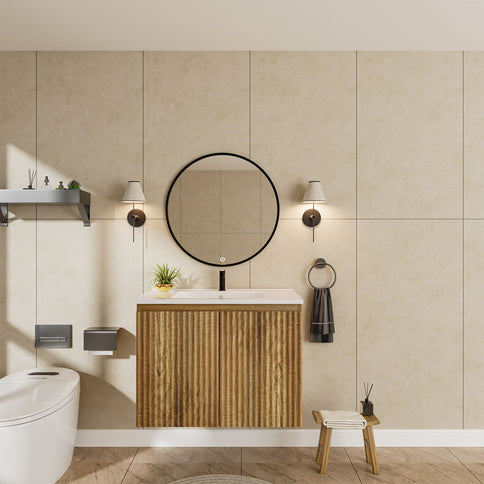 Folding Wall Cabinet With Creamic Sink