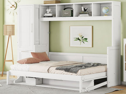 Space Saving Murphy Wall Bed With Closet And Drawers