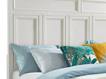 Storage Bed With Panel Headboard And Spacious Footboard Drawers