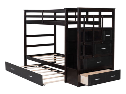 Bunk Bed With Trundle And Staircase
