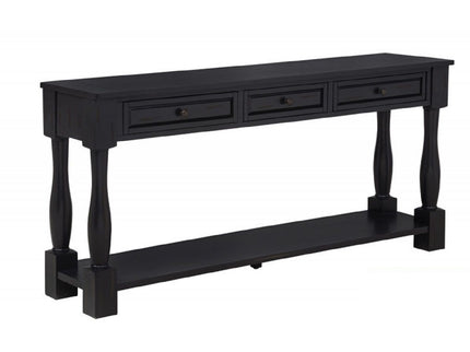 Long Console Table With Drawers And Shelf