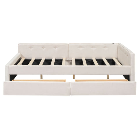 Platform Bed With USB Ports