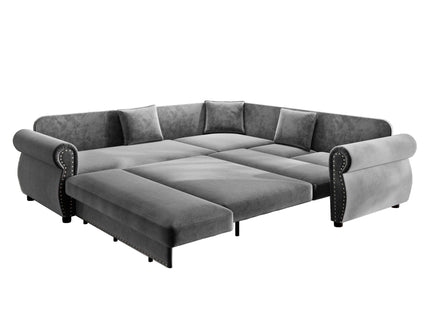 L-Shaped Sofa Couch With Pull-Out Bed