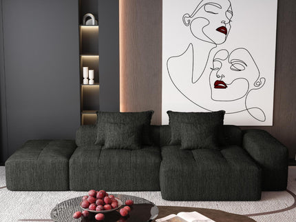 Modern Oversized Diy Combination Modular Sectional Sofa With Pillows