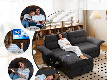 Sofa Bed With Convertible Design, Living Room Furniture