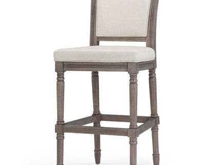 Stool With Upholstered Seat And Back
