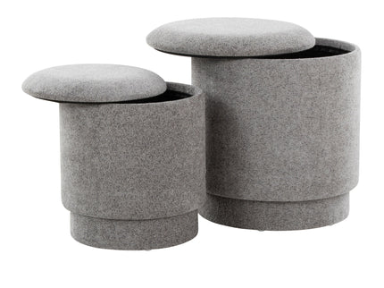 Marla - Upholste Contemporary Ottoman Set