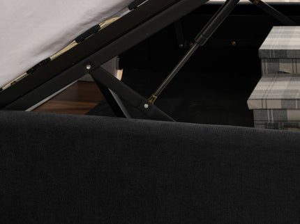 Storage Upholstered Hydraulic Platform Bed With Integrated Headboard