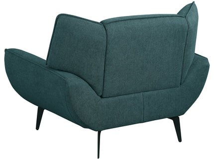 Grenada - Upholstered Flared Arm Accent Chair - Teal Blue
