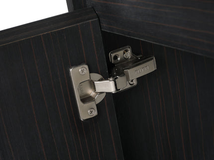 28" Wall Mounted Bathroom Vanity With Sink & Soft Close Door - Black Chestnut