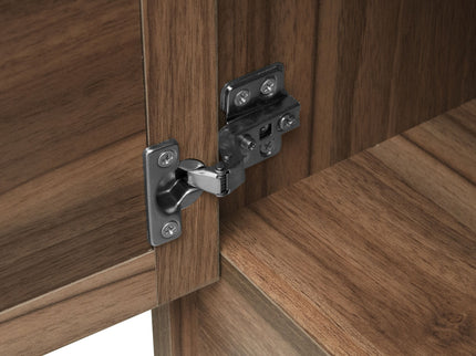 Modern Storage Closet For Bedroom, Entryway, Or Living Room - Walnut