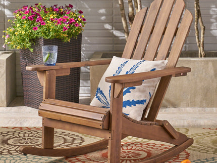Echoes - Outdoor Acacia Wood Adirondack Rocking Chair