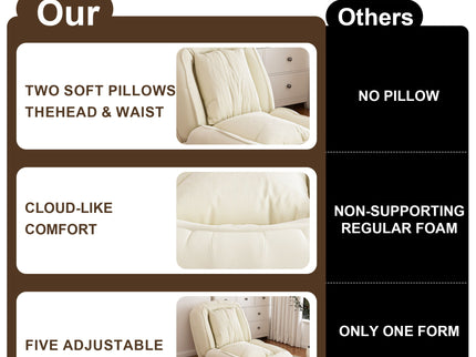 Upholstered Foldable Lazy Sofa Bed For Adults And Pets