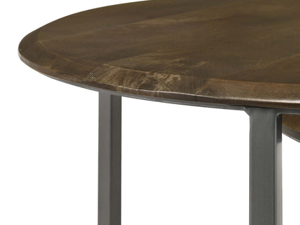 3 Piece Nesting Table Set - Brown