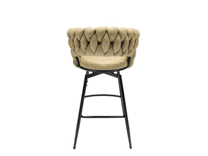 Bar Stool 360 Swivel With Back Footrest