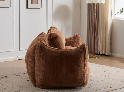 Giant Bean Bag Couch, Ultra Soft Fluffy Loveseat For Living Room