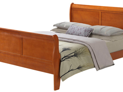 Louis Phillipe - Panel Sleigh Bed