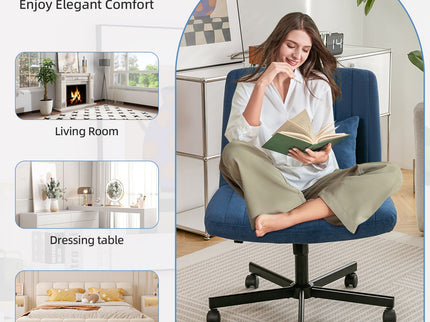 Criss Cross Office Chair With Adjustable Height, Ergonomic Design
