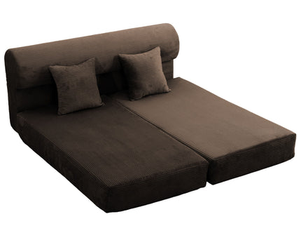 Convertible Sofa Bed, 2 Seater Fold Out Floor Couch