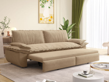 Queen Pull Out Bed, 3 In 1 Convertible Sleeper Sofa